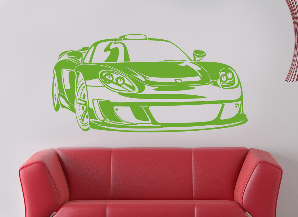 Race Car Wall Sticker Decal Stencil Silhouette ST79