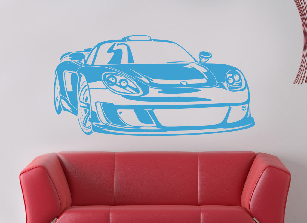 Race Car Wall Sticker Decal Stencil Silhouette ST79