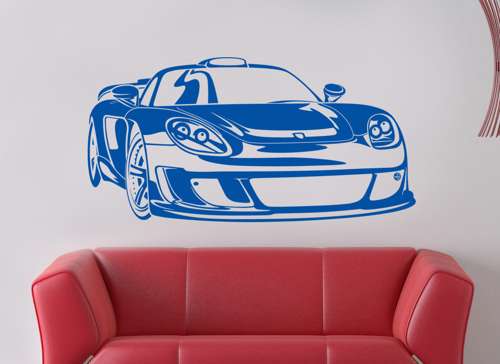Race Car Wall Sticker Decal Stencil Silhouette ST79