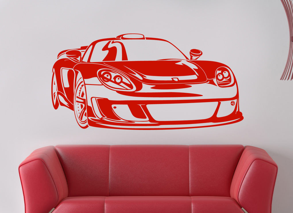 Race Car Wall Sticker Decal Stencil Silhouette ST79