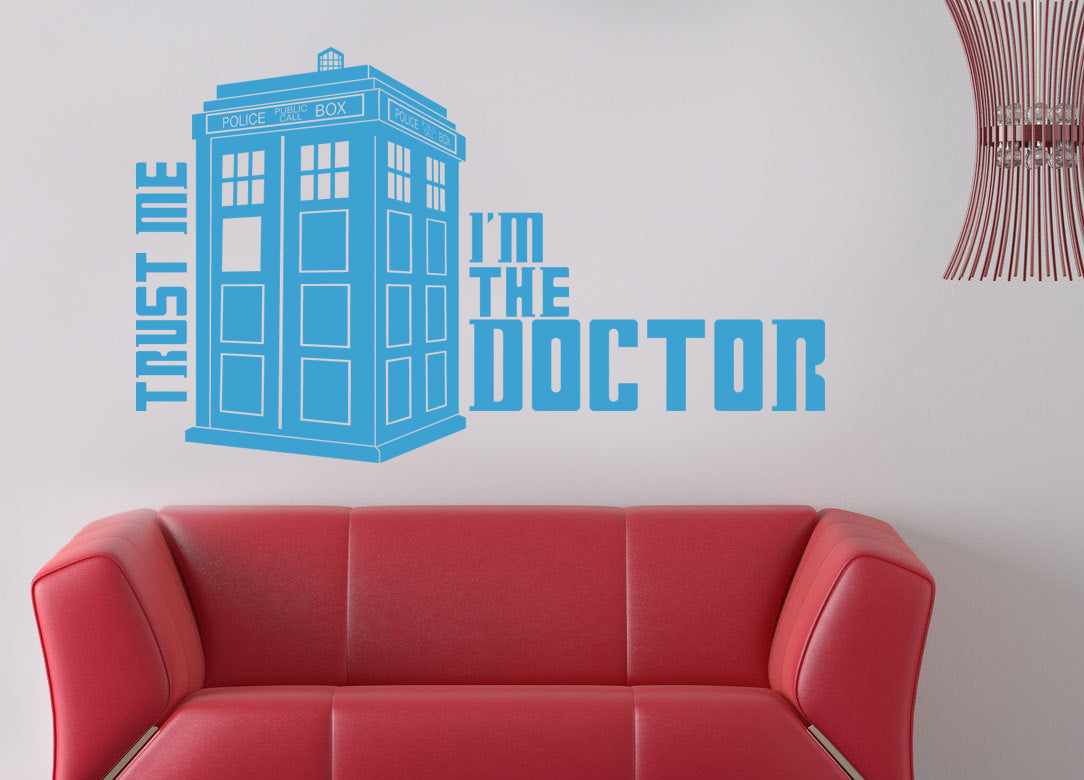 TV Show Phone Booth Wall Sticker Decal Stencil Silhouette ST81