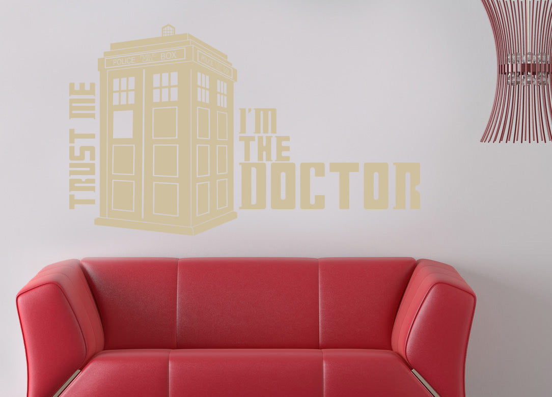 TV Show Phone Booth Wall Sticker Decal Stencil Silhouette ST81