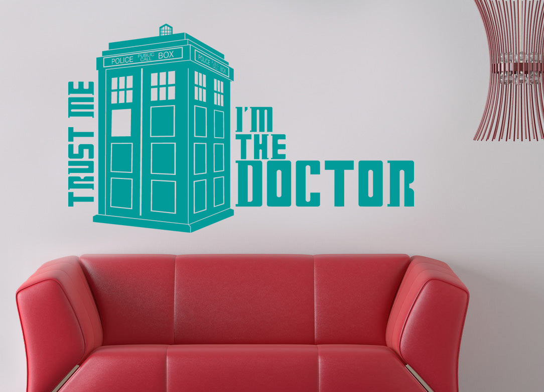 TV Show Phone Booth Wall Sticker Decal Stencil Silhouette ST81