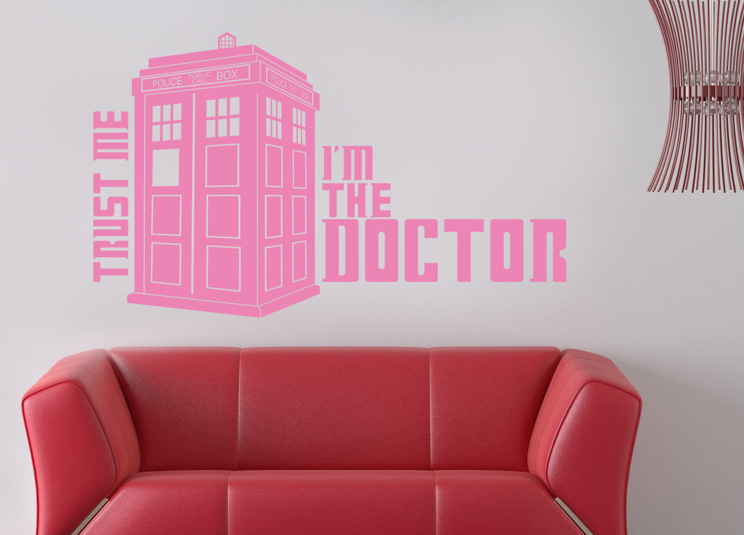 TV Show Phone Booth Wall Sticker Decal Stencil Silhouette ST81
