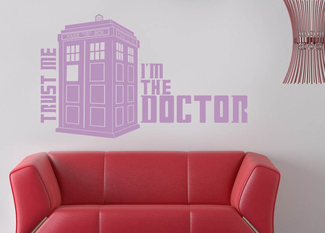 TV Show Phone Booth Wall Sticker Decal Stencil Silhouette ST81