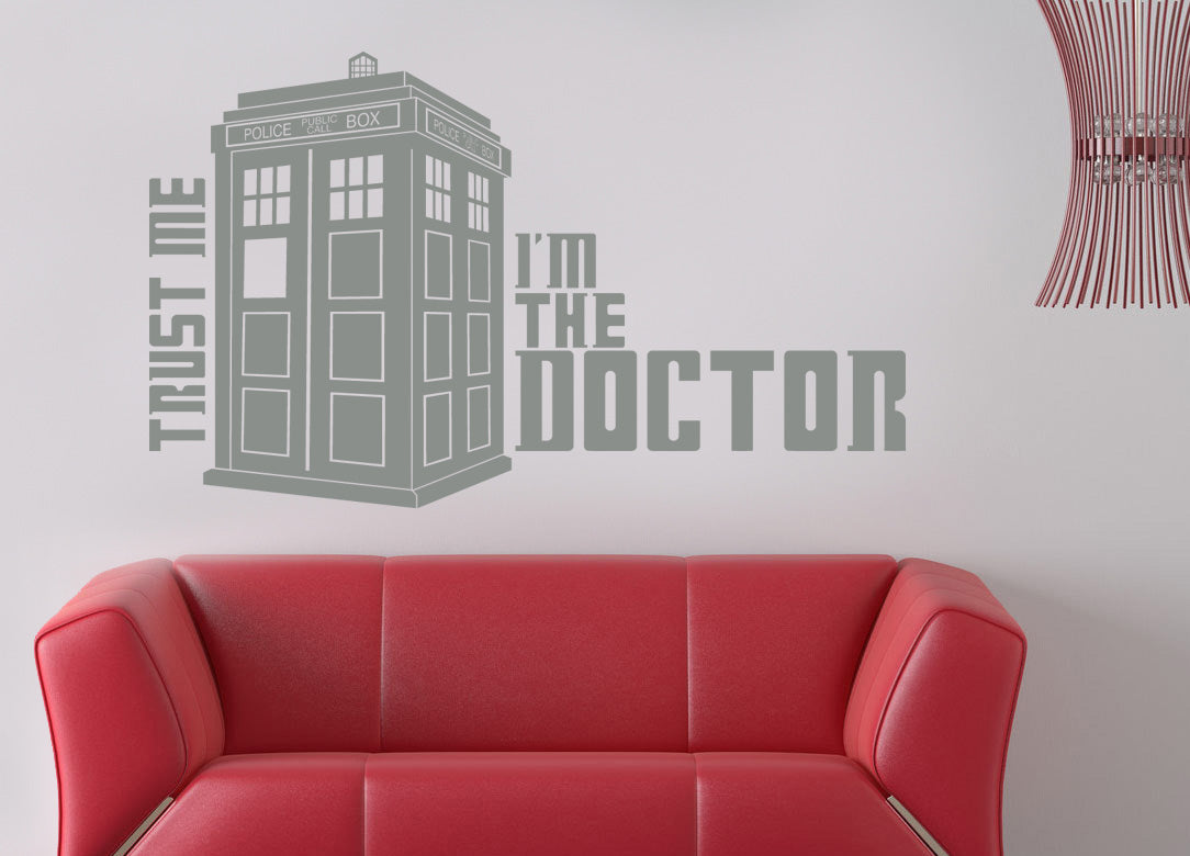 TV Show Phone Booth Wall Sticker Decal Stencil Silhouette ST81