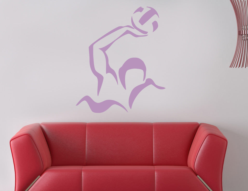 WATER POLO Sports Wall Sticker Decal Stencil Silhouette ST82