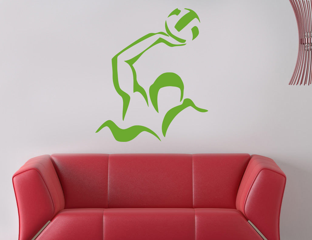 WATER POLO Sports Wall Sticker Decal Stencil Silhouette ST82