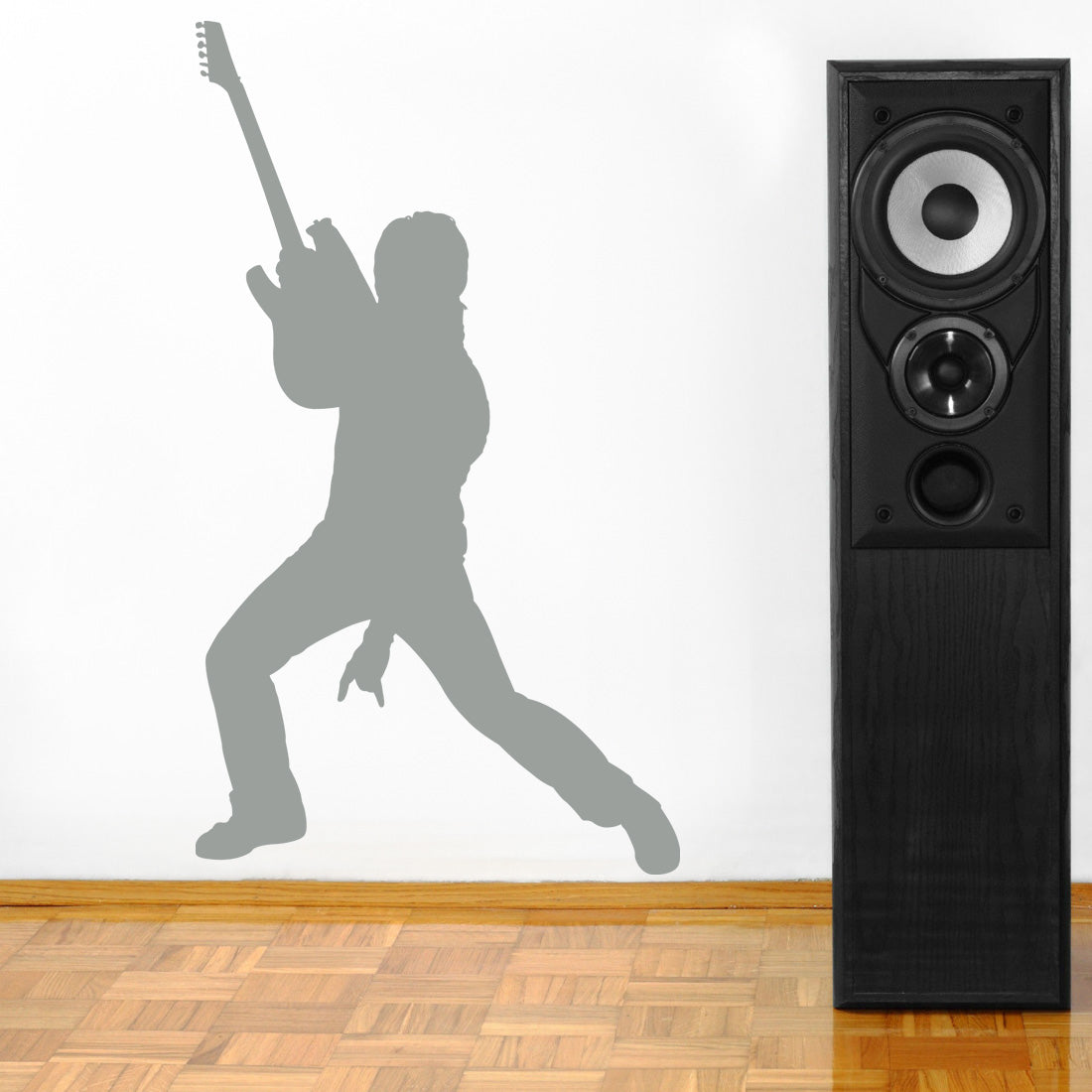 ROCK GUITAR PLAYER Wall Sticker Decal Stencil Silhouette ST90