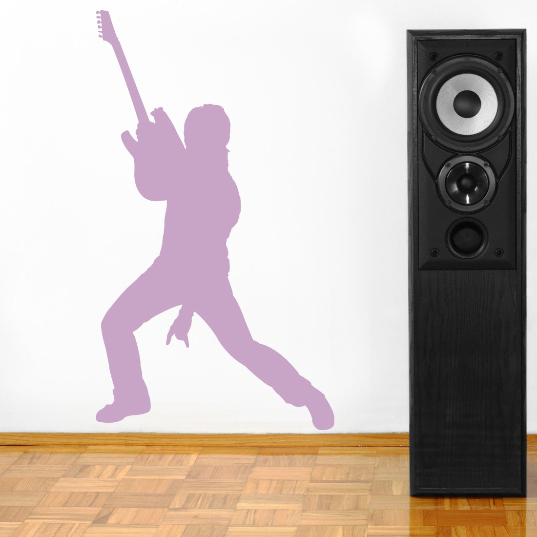 ROCK GUITAR PLAYER Wall Sticker Decal Stencil Silhouette ST90
