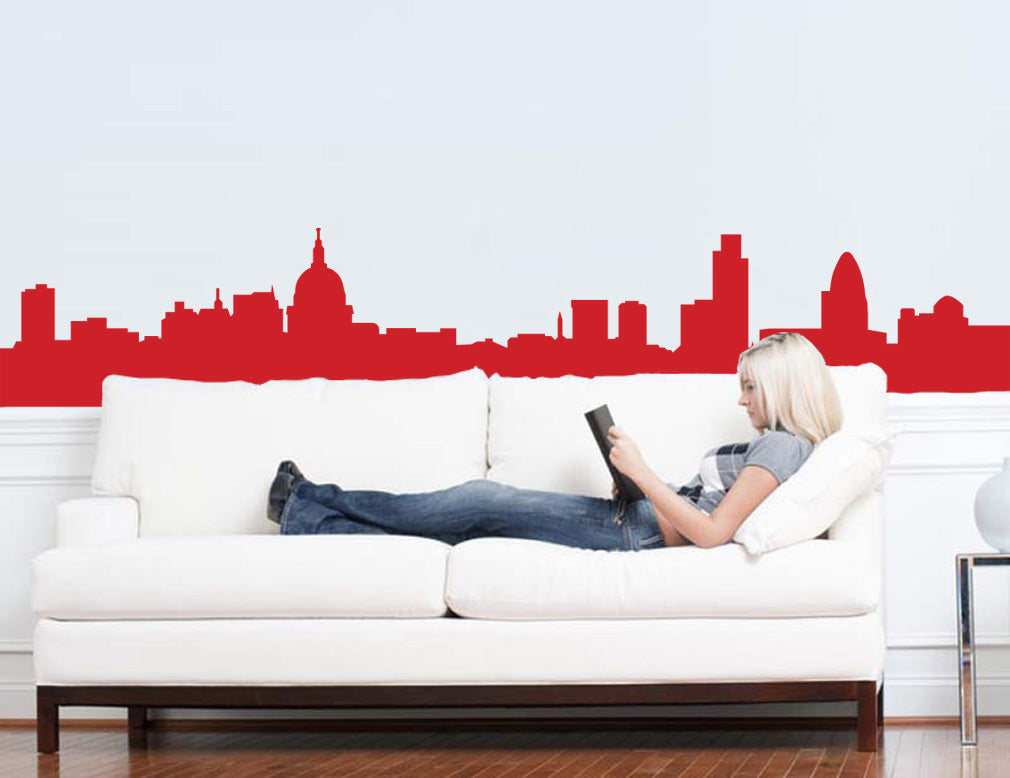 London Skyline Wall Sticker Decal Stencil Silhouette ST94