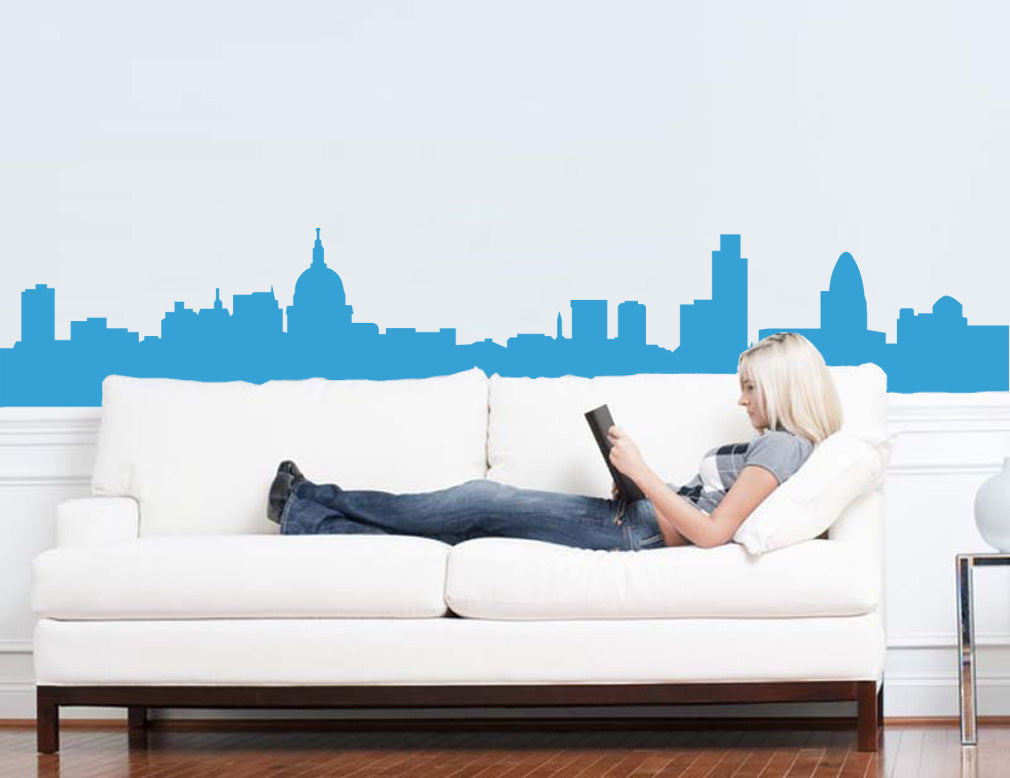 London Skyline Wall Sticker Decal Stencil Silhouette ST94