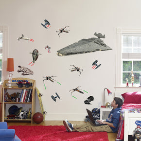 Star Wars Battle Ships Set Wall Stickers Decals WC160