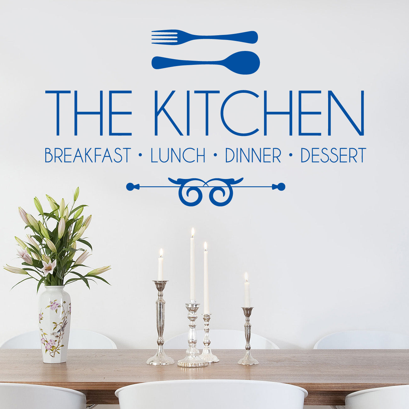 KITCHEN Breakfast Luch Dinner Inspirational Quotes Wall Sticker Décalque SQ87
