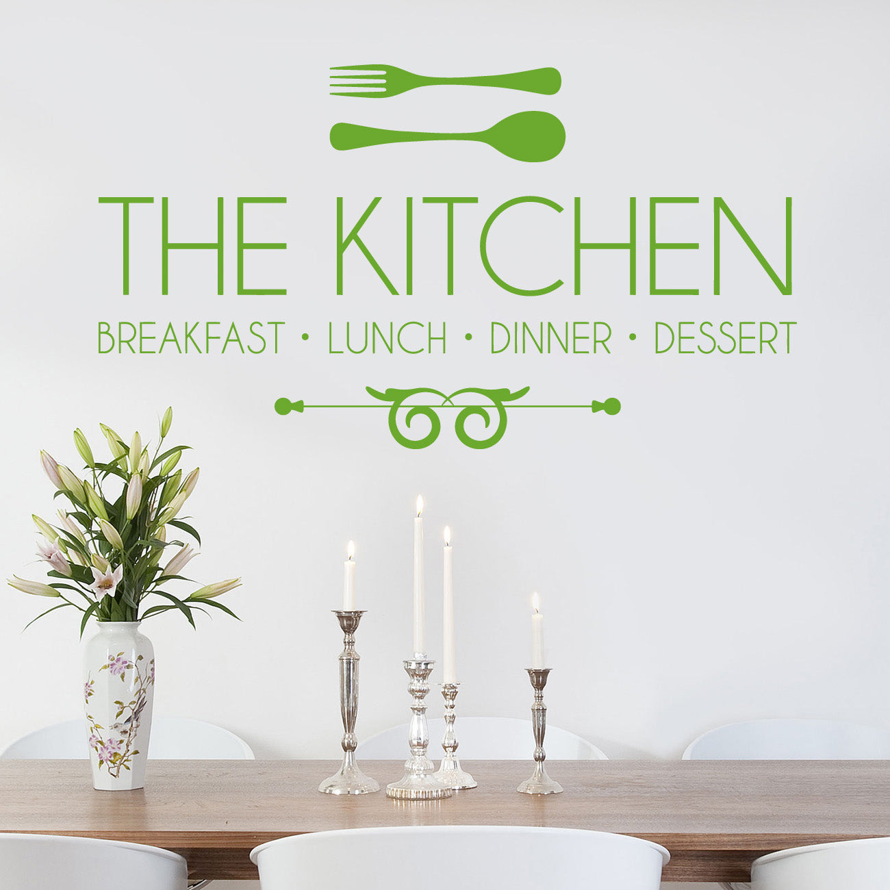KITCHEN Breakfast Luch Dinner Inspirational Quotes Wall Sticker Décalque SQ87