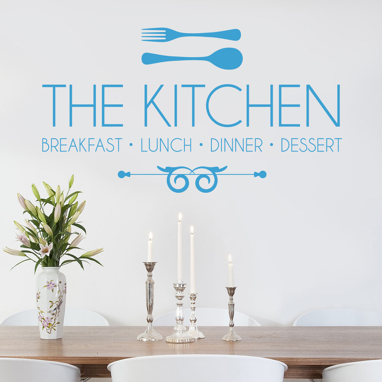 KITCHEN Breakfast Luch Dinner Inspirational Quotes Wall Sticker Décalque SQ87