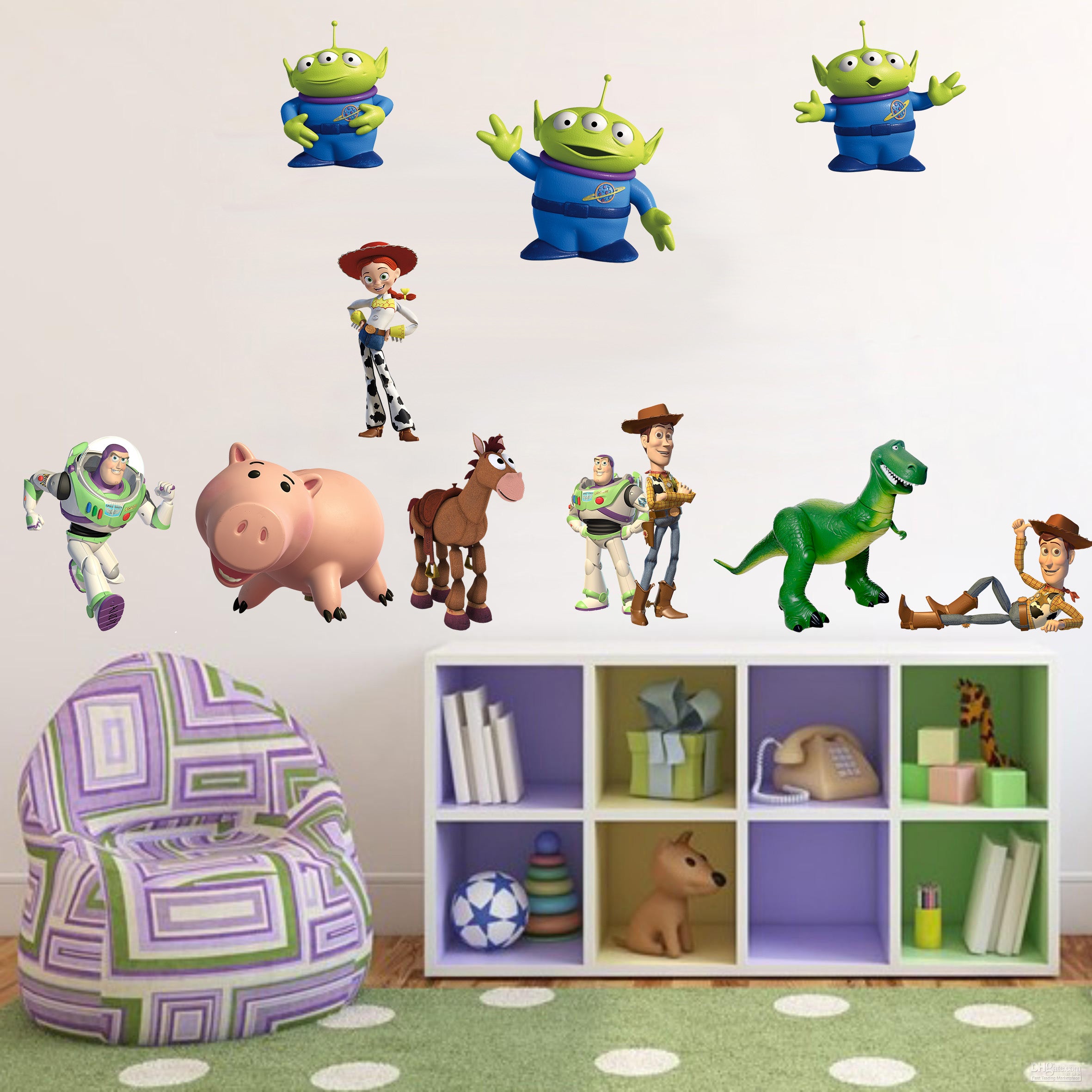 Toy Story Set Characters Wall Sticker Decal C526
