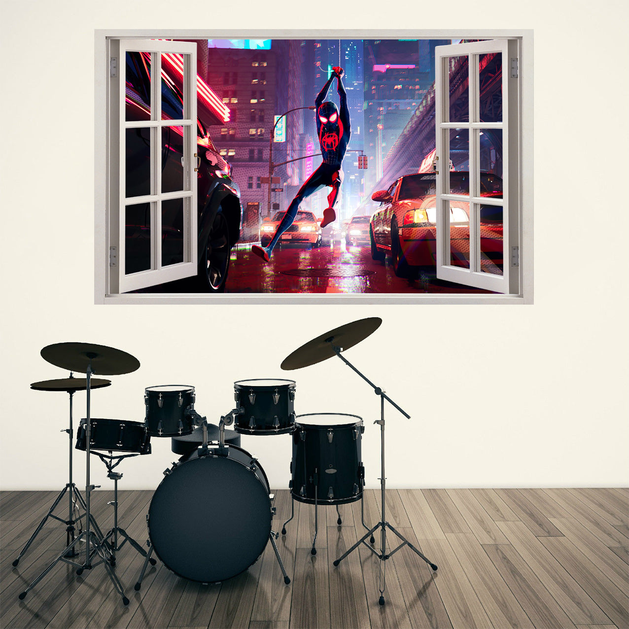 Super Heroes 3D Window Wall Sticker Decal W001