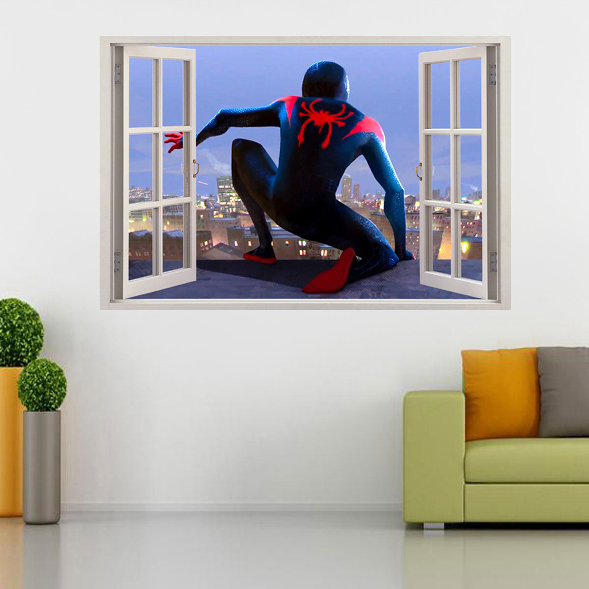 Super Heroes 3D Window Wall Sticker Decal W002