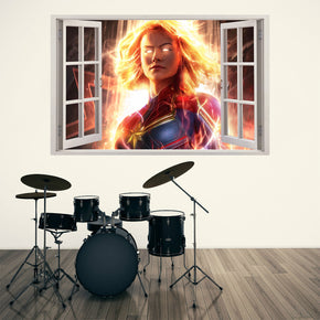 Super Heroes 3D Window Wall Sticker Decal W019