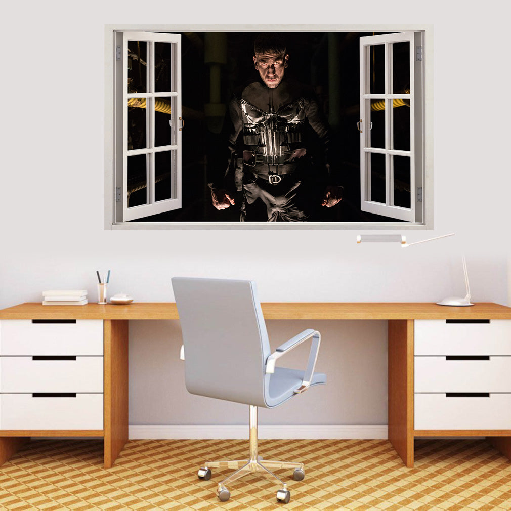 Super Heroes 3D Window Wall Sticker Decal W020