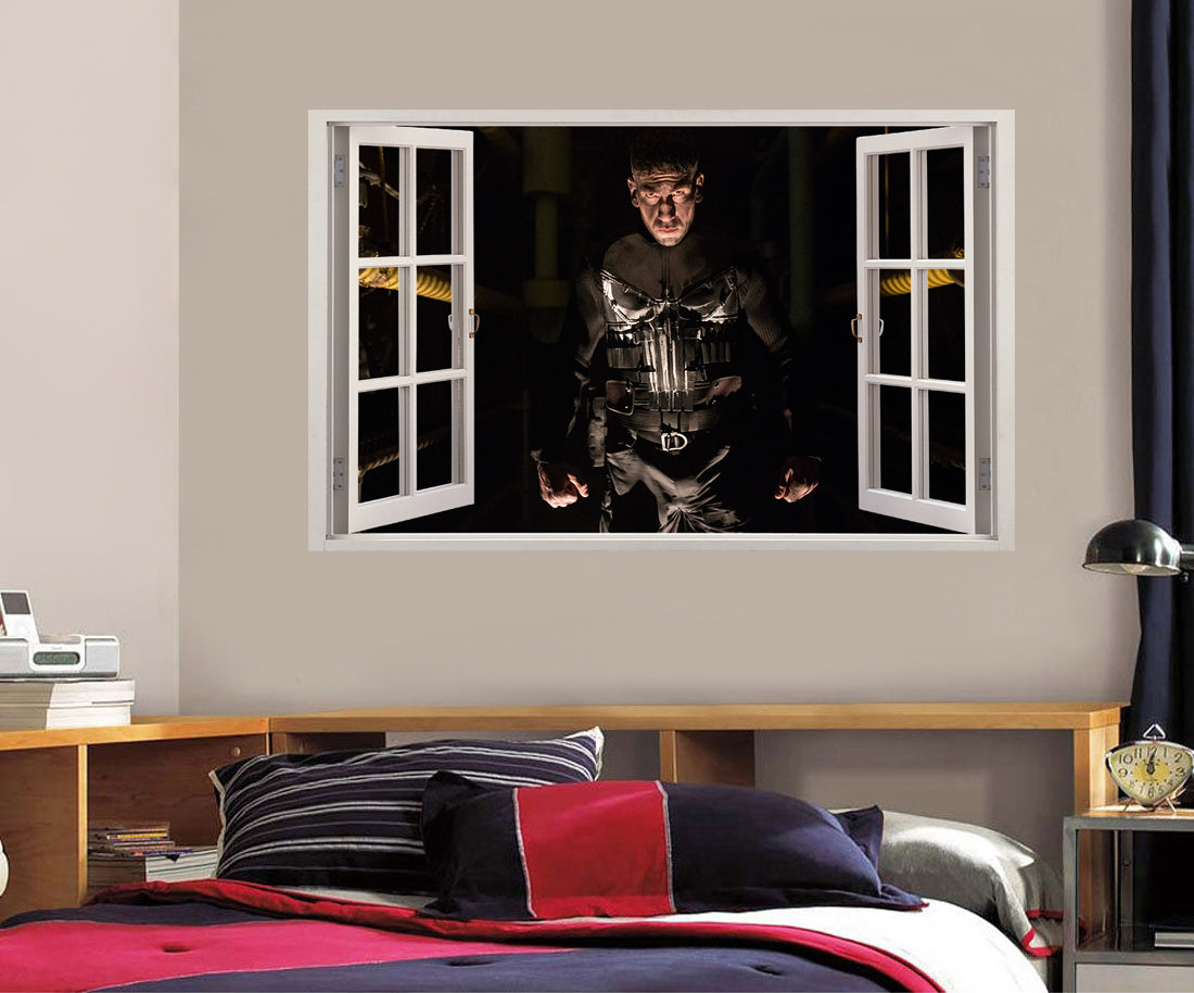 Super Heroes 3D Window Wall Sticker Decal W020