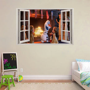 Frozen Olaf 3D Window Wall Sticker Decal W114