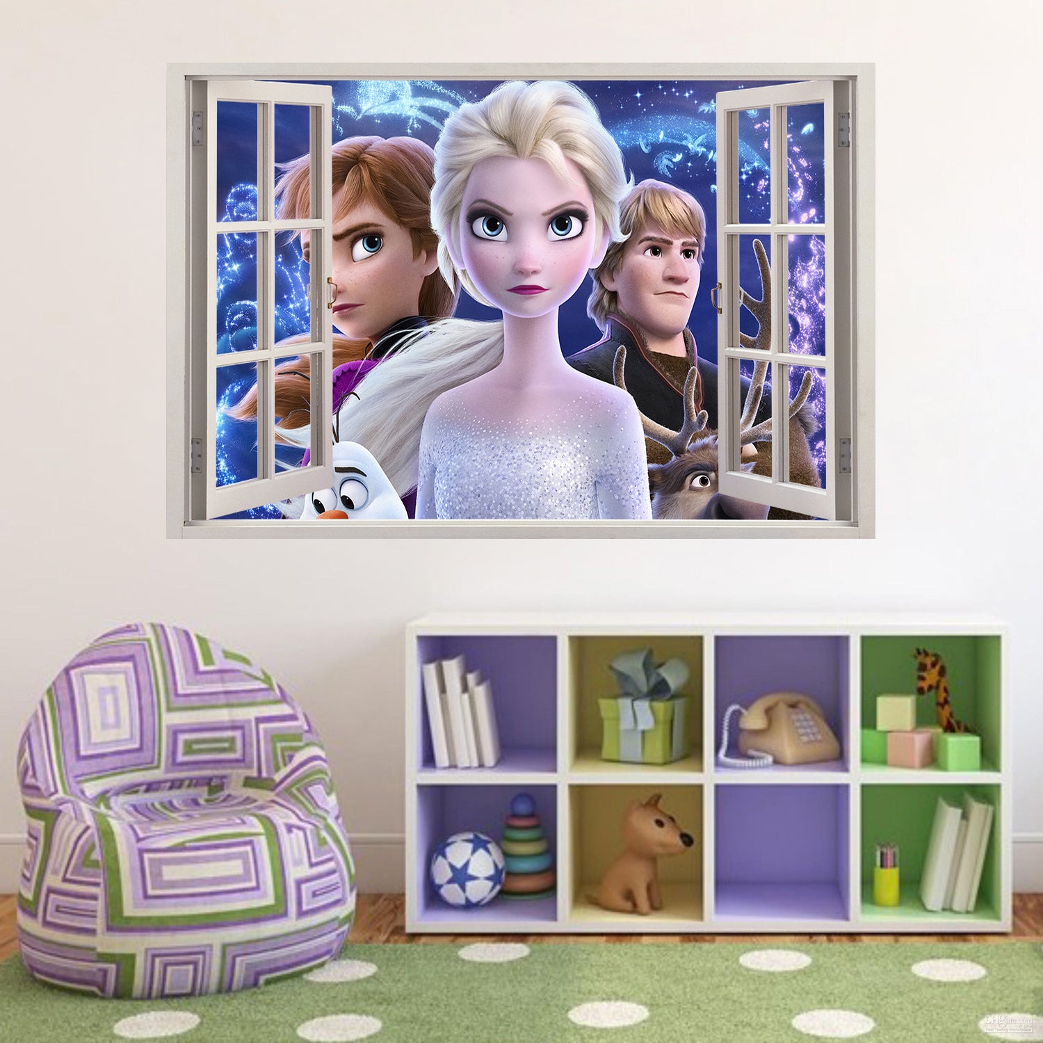 Frozen 3D Window Wall Sticker Decal W115
