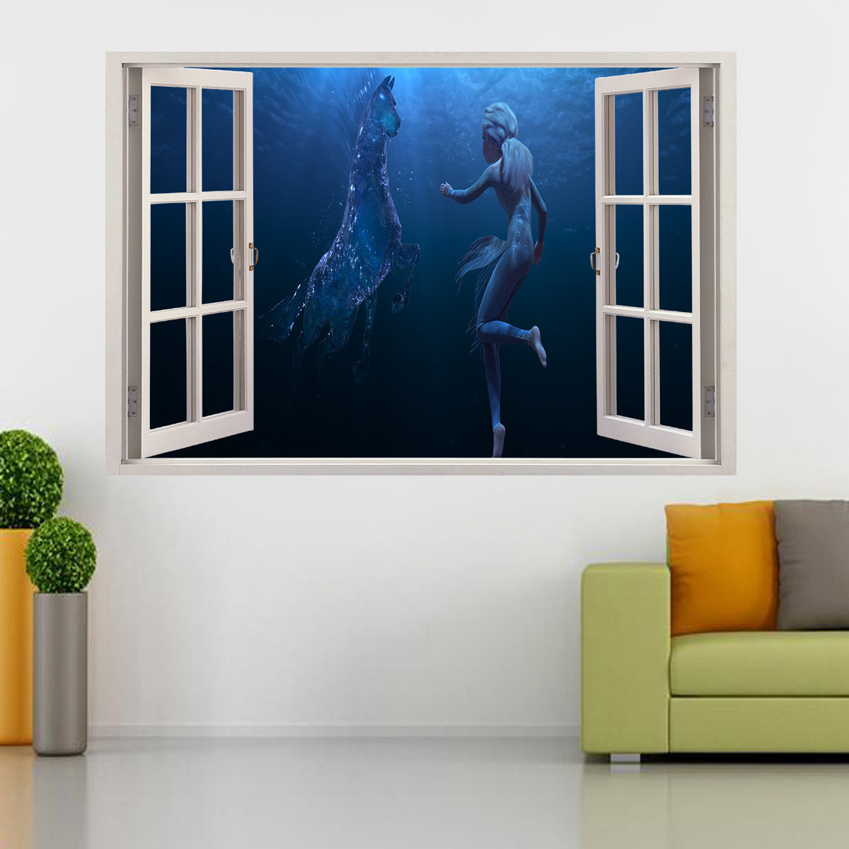 Frozen 3D Window Wall Sticker Decal W116