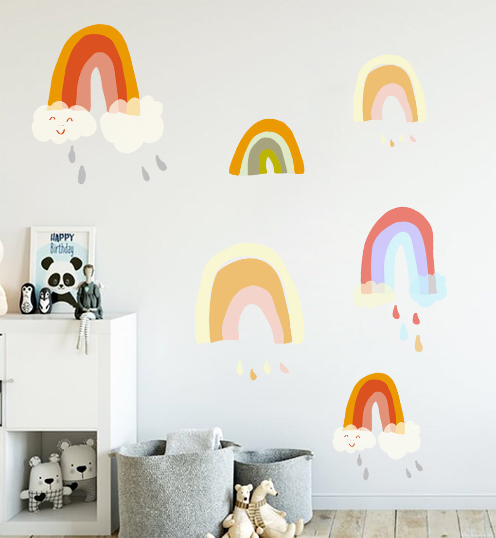 Watercolor Rainbow Set Wall Stickers Decals WC263