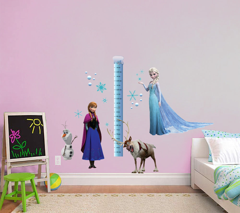 Frozen Growth Height Chart for Kids Decal Wall Sticker WC104