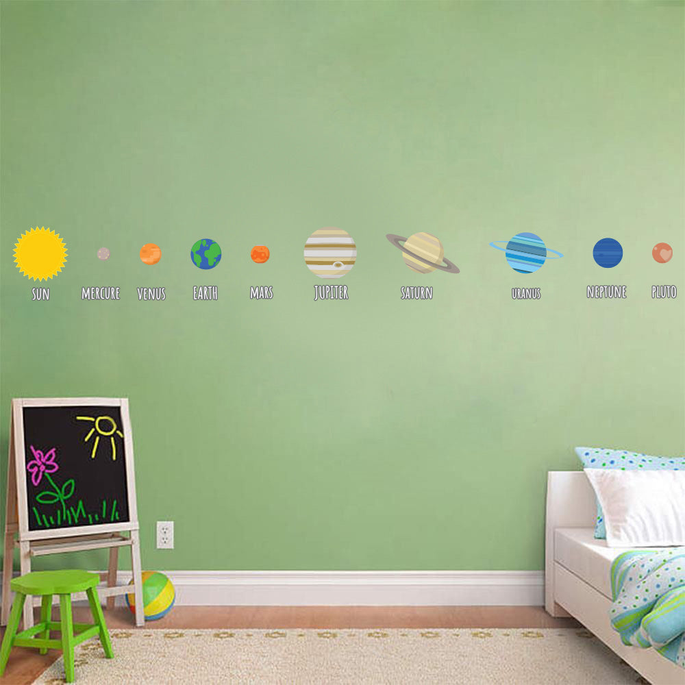 Solar System Interstellar Planets Wall Stickers Decals WC109