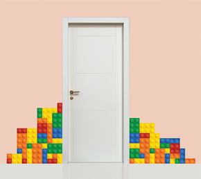 Lego Bricks Personalized  Wall Sticker Decal WC112