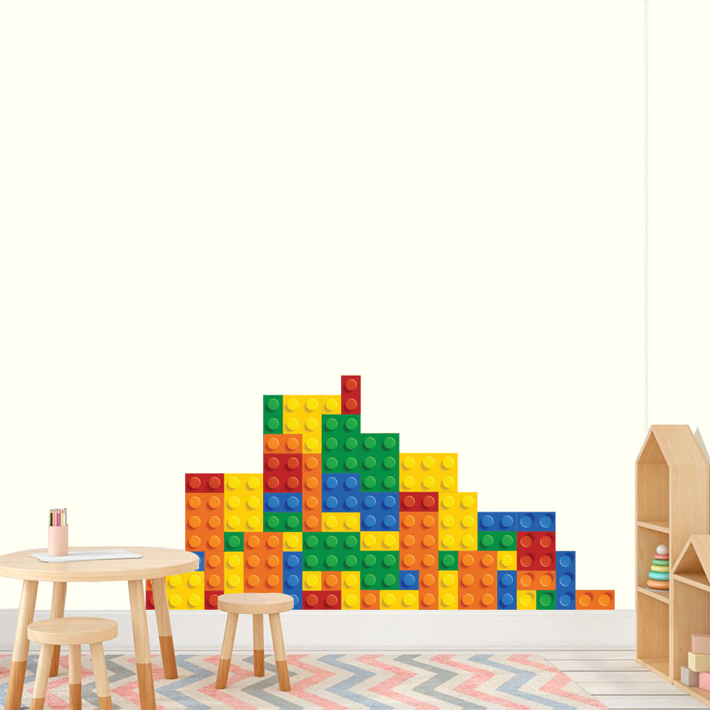 Lego Bricks Autocollant mural personnalisé Décalque WC112