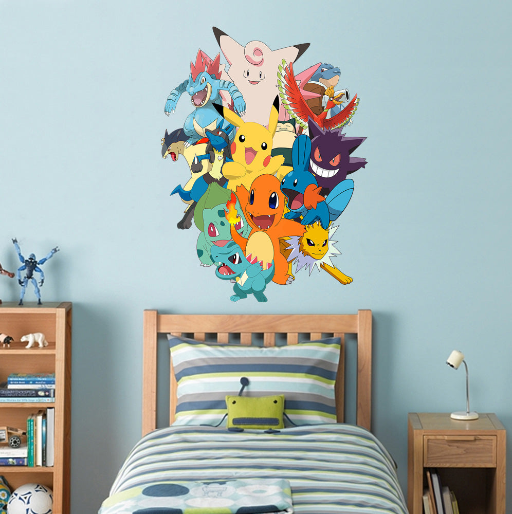 Pokemon Collage - Wall Sticker Removable Decal Home Decor Art Mural WC133