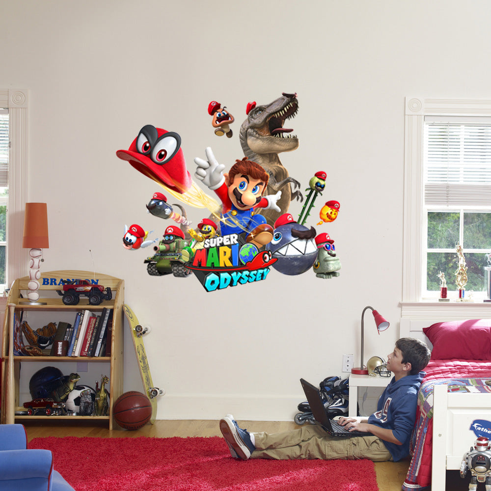Super Mario Odyssey Characters Wall Sticker Décalque WC140