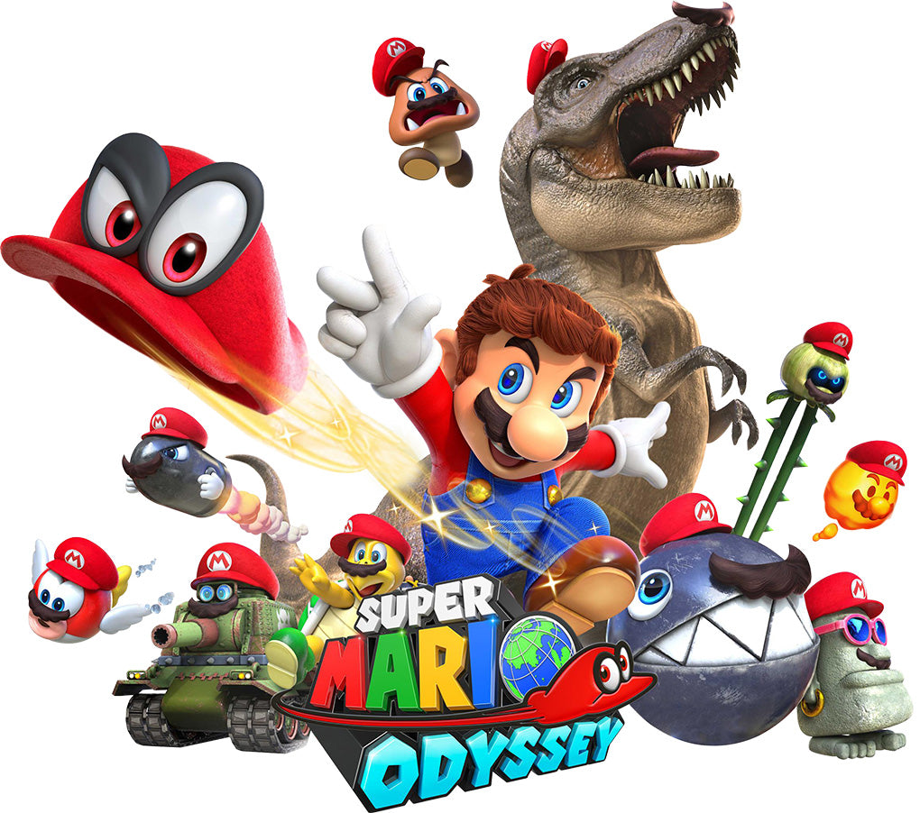 Super Mario Odyssey Characters Wall Sticker Décalque WC140