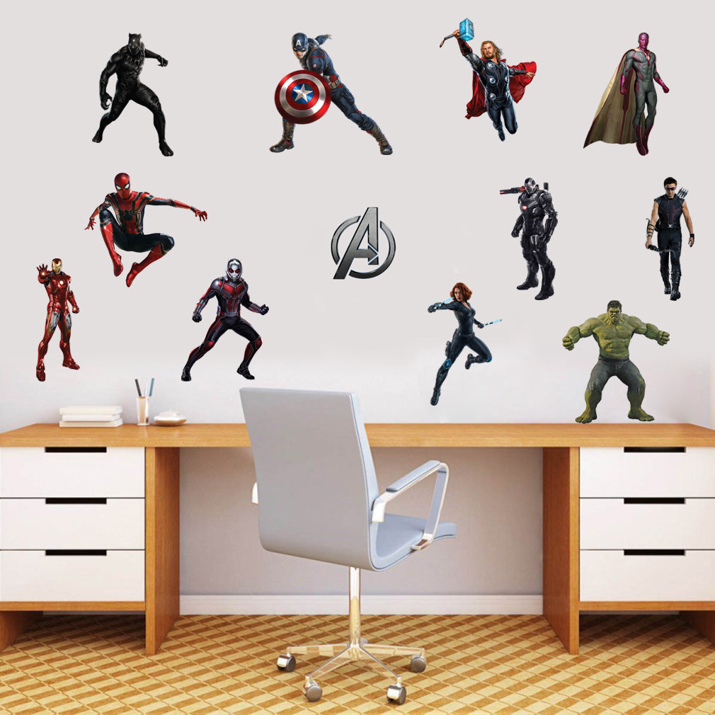 The Avengers Characters Set Super Heroes Wall Sticker Decal WC143