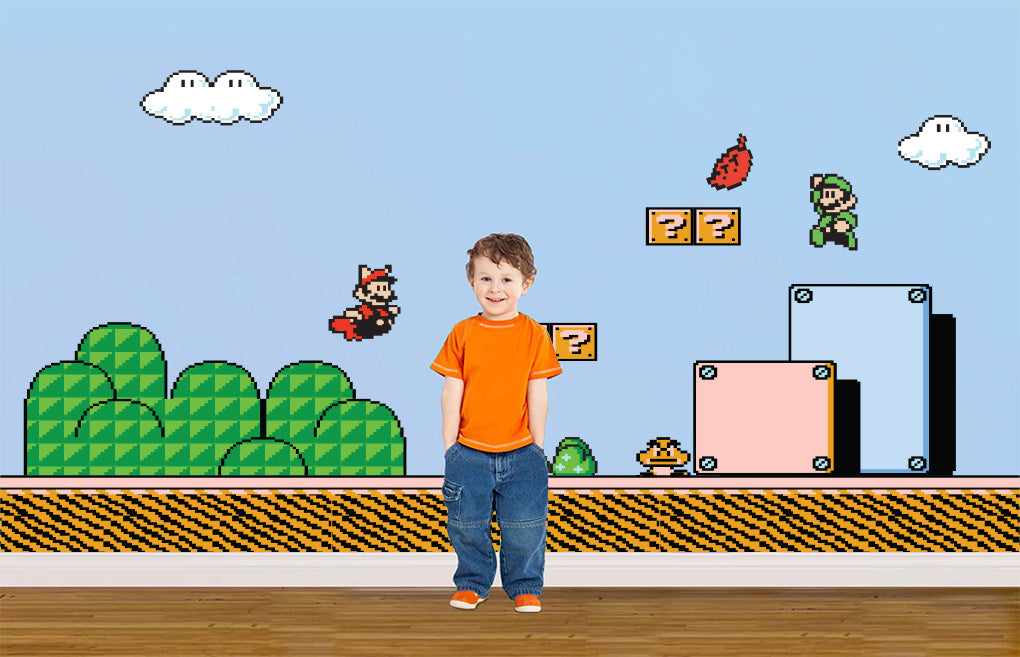Super Mario Bros Scène Wall Sticker Décalque WC144