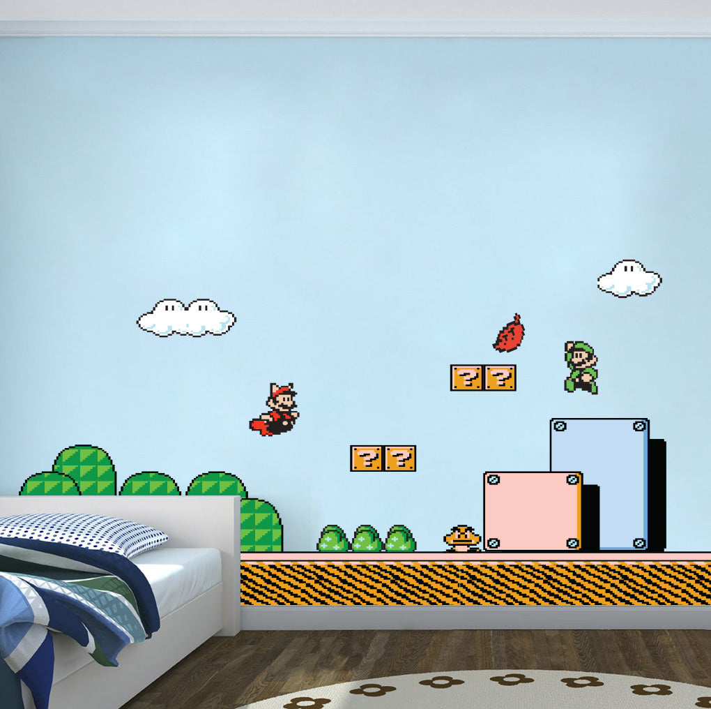Super Mario Bros Scène Wall Sticker Décalque WC144
