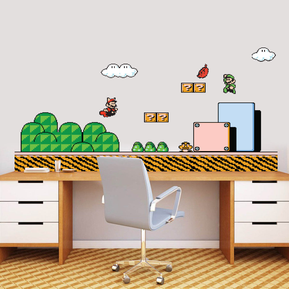 Super Mario Bros Scène Wall Sticker Décalque WC144
