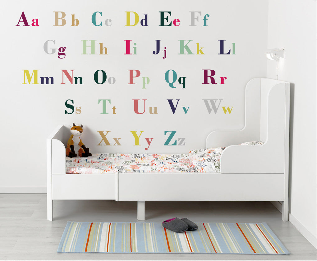 ABC Alphabet Letters Educational Wall Stickers Decals WC152