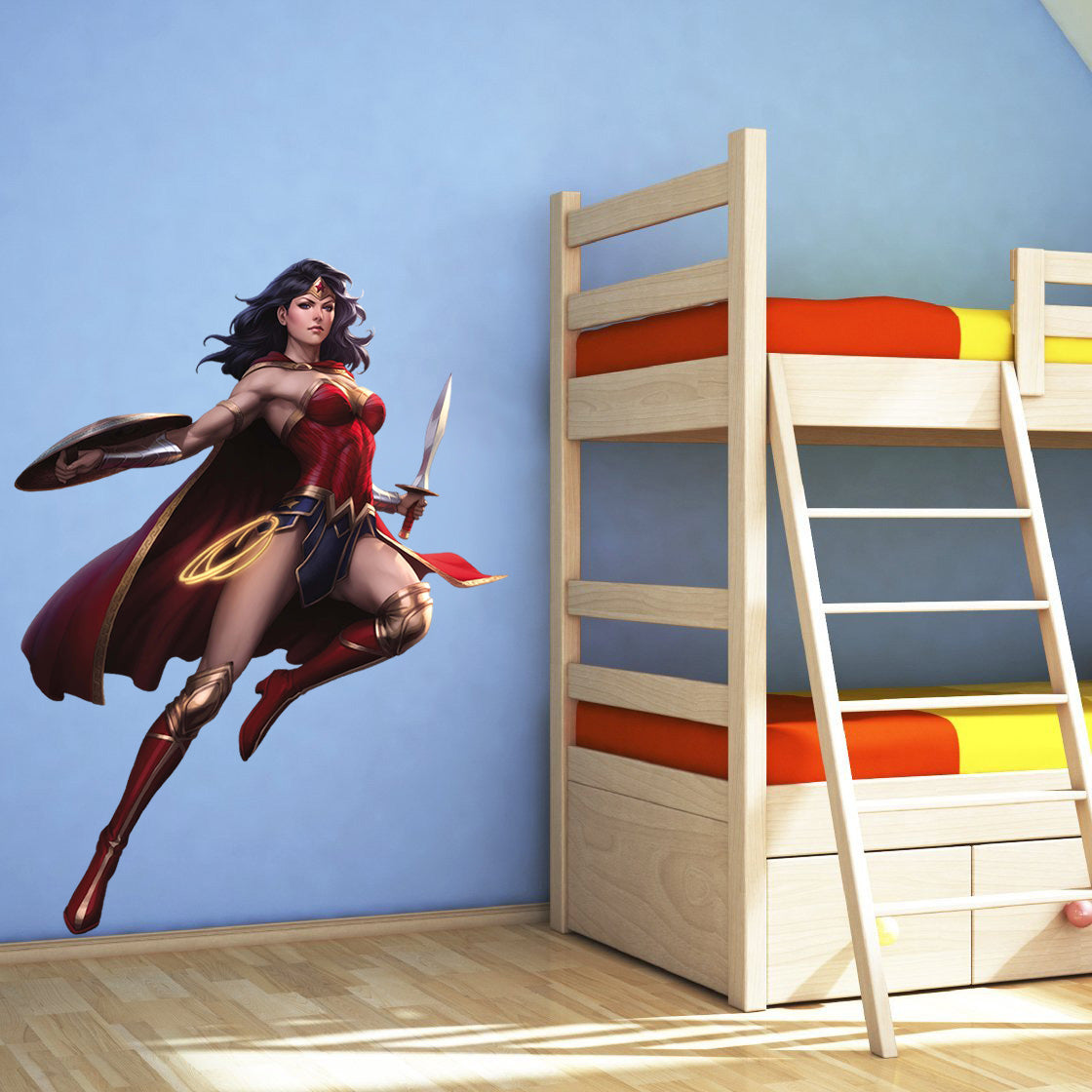 Wonder Woman Super Hero Wall Sticker Decal WC15