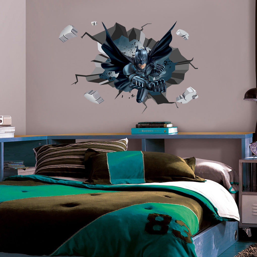 Batman 3D Explosion Effect Wall Sticker Decal WC164