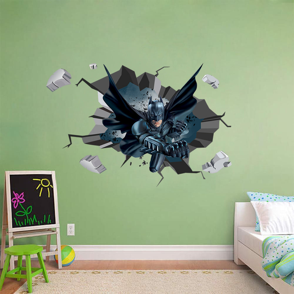 Batman 3D Explosion Effect Wall Sticker Decal WC164