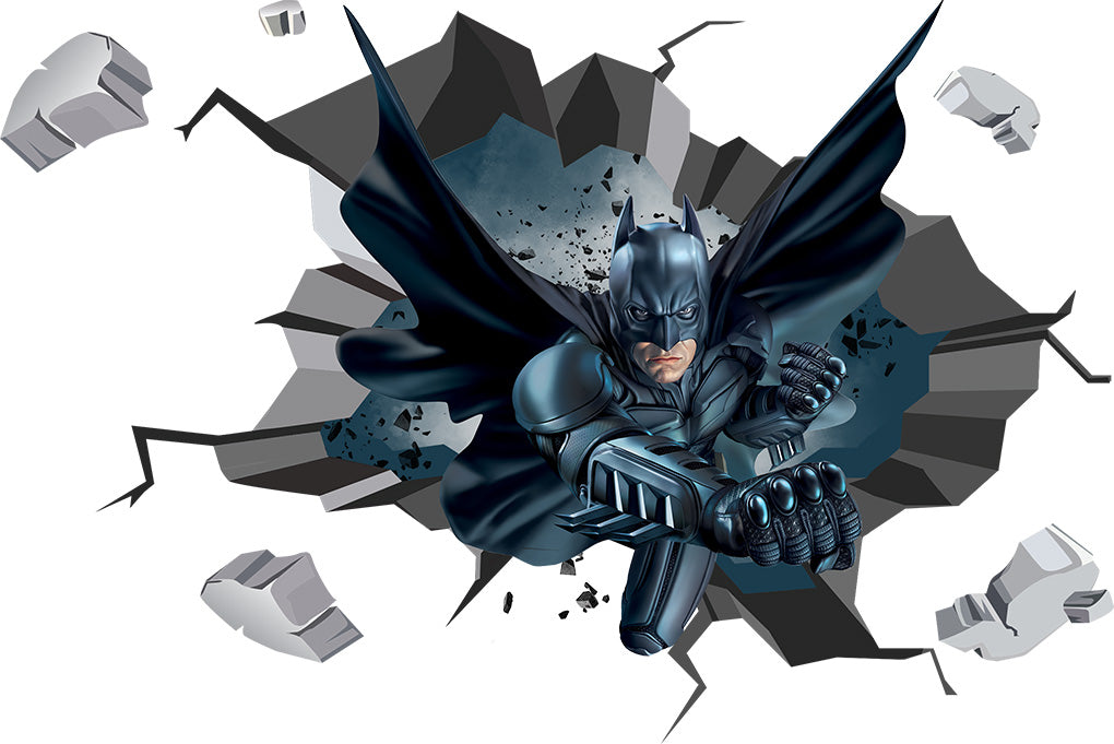 Batman 3D Explosion Effect Wall Sticker Decal WC164