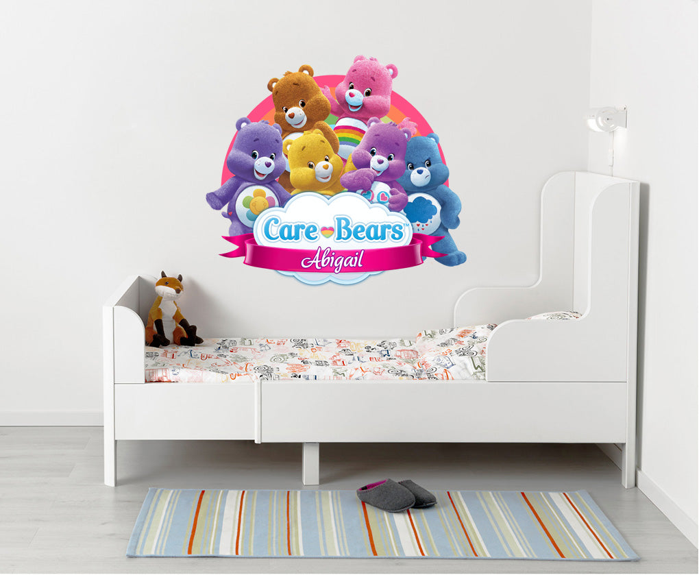Care Bears Personalized Custom Name Wall Sticker Decal WC168