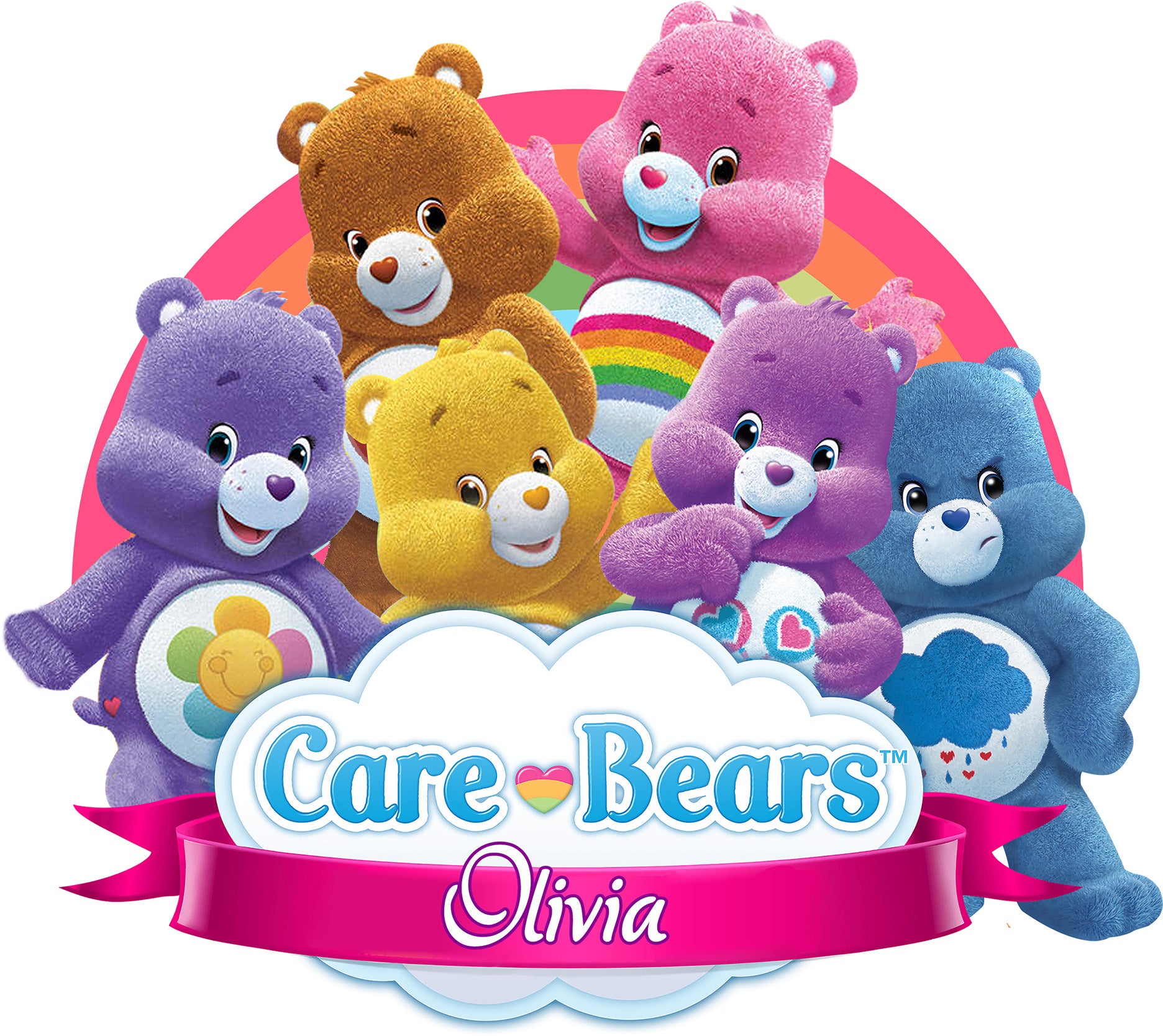Care Bears Personalized Custom Name Wall Sticker Decal WC168