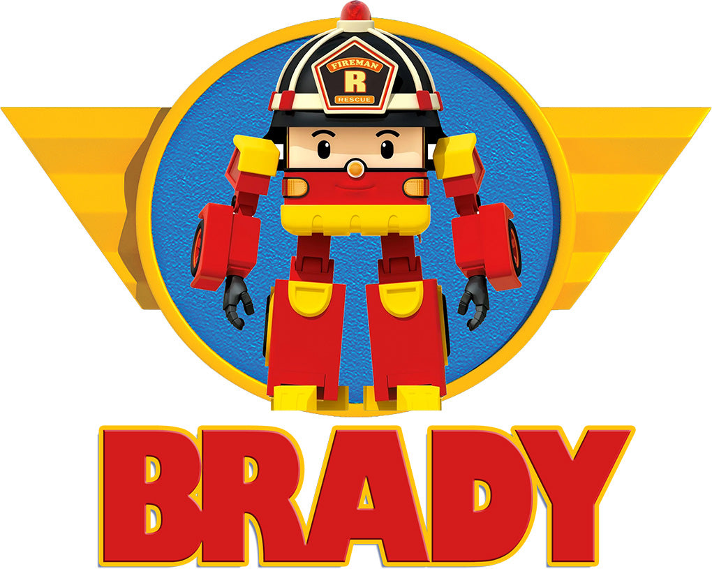 Robocar Poli Personalized Custom Name Wall Sticker Decal WC172