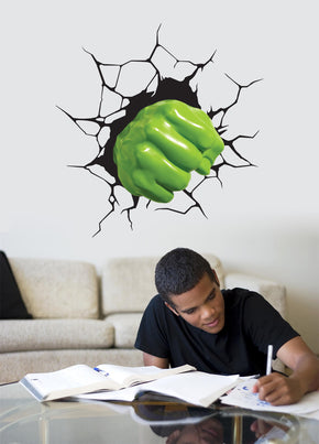 The Incredible Hulk Smashing Fist! Superhero Wall Sticker Decal TR01